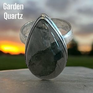 #586 Garden Quartz Handcrafted Ring 💍 Size 7.75 NWOT